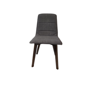 Ξύλινη καρέκλα VAN Ιταλίας με επένδυση ύφασμα γκρι 44x47x83h