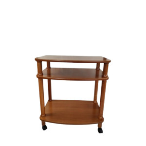 Πολυέπιπλο FUR1836 τρόλεϊ από μασιφ οξιά 70x45x80cm