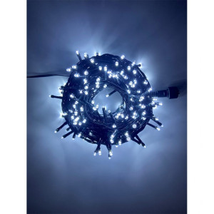 Χριστουγεννιάτικα φωτάκια led 300L σε ψυχρό λευκό χρώμα με 8 προγράμματα λειτουργίας