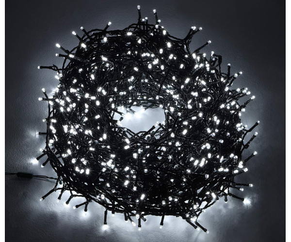Χριστουγεννιάτικα φωτάκια led 900L σε ψυχρό λευκό χρώμα με 8 προγράμματα λειτουργίας