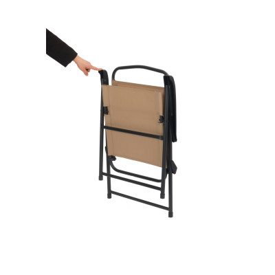 πτυσσόμενη μεταλλική πολυθρόνα GINA με pvc 49x53x87 