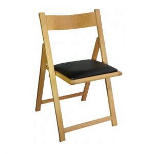 193 καρέκλα πτυσσόμενη ξύλο ΦΥΣΙΚΟ, 47x51x80