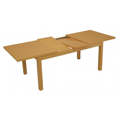 DUBLINO-3 τραπέζι ενιαίου χώρου ξύλινo ΦΥΣΙΚΟ, 90x164(+40+40)xH75