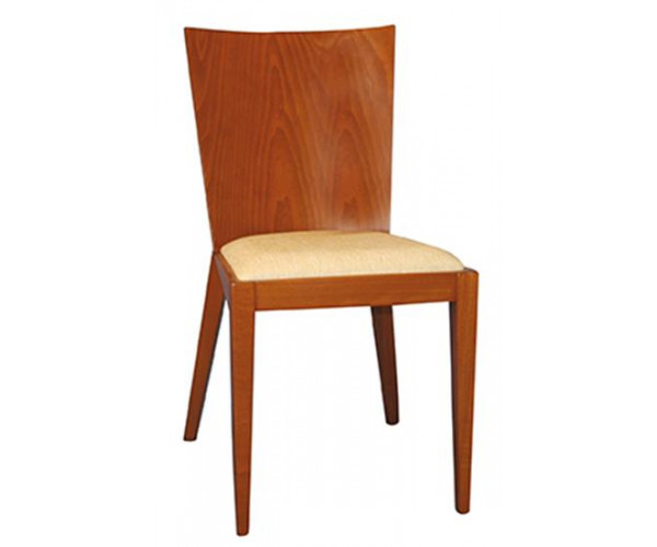 224 καρέκλα με σκελετός ξύλινο σε ΧΡΩΜΑ ΕΠΙΛΟΓΗΣ με κάθισμα ταπετσαρία, 45x63x87