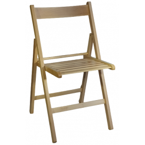 01-BAS καρέκλα πτυσσόμενη ΦΥΣΙΚΟ, 42X48X80