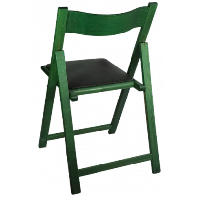 193 καρέκλα πτυσσόμενη ξύλο ΠΡΑΣΙΝΟ, 47x51x80