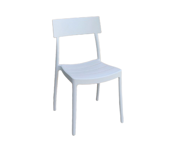 ROMA-C καρέκλα polypropylene ΛΕΥΚΗ, 49x49x82