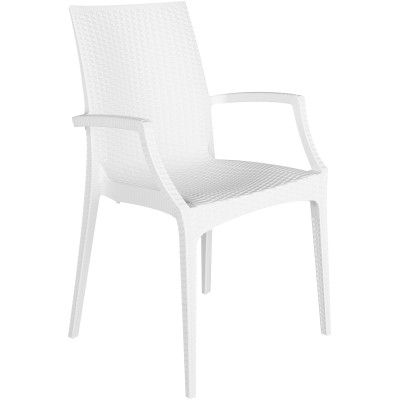 BISTROT-A πολυθρόνα κήπου polypropylene ΛΕΥΚΟ, 57x54xΗ89