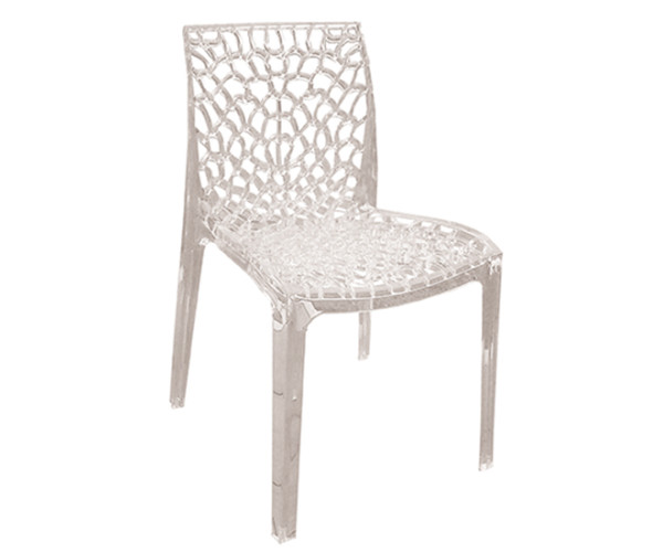 GRUVYER καρέκλα polycarbonate ΔΙΑΦΑΝΟ, 53x54x81h GRUVYER καρέκλα polycarbonate ΔΙΑΦΑΝΟ, 53x54x81h