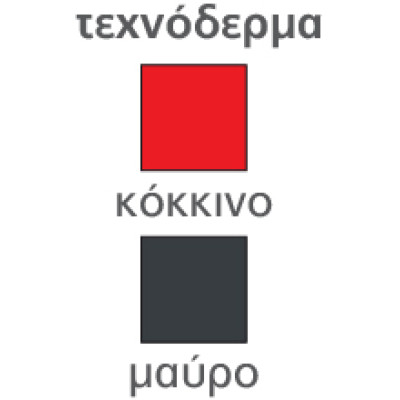 P10-6PB καρέκλα μεταλλική με τεχνόδερμα ΕΠΙΛΟΓΗΣ, 42x52x89