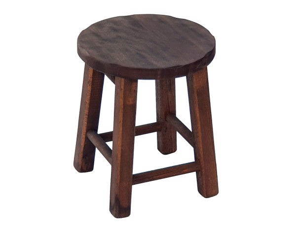 ΣΚΑΛΙΣΤΟ-Η30 σκαμπό χαμηλό ξύλινο ΕΜΠΟΤΙΣΜΟΥ ΚΑΡΥΔΙ / 30x30xH30