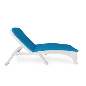 ROMA-LOUNGER ξαπλώστρα polypropylene ΛΕΥΚΟ, 197x71x37