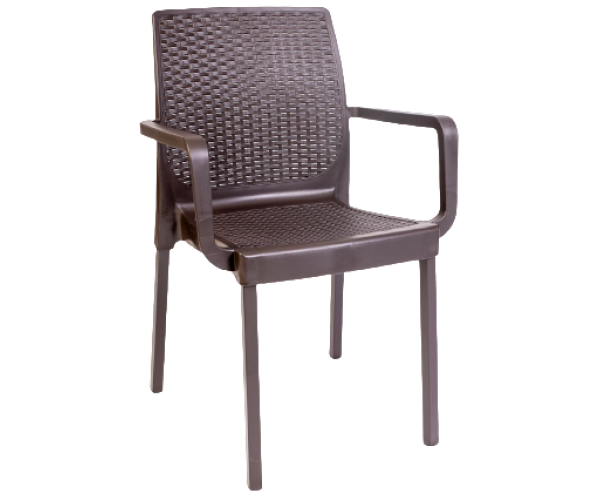 NAPOLI-A πολυθρόνα κήπου polypropylene ΚΑΦΕ, 54x50x82 NAPOLI-A πολυθρόνα κήπου polypropylene ΚΑΦΕ, 54x50x82