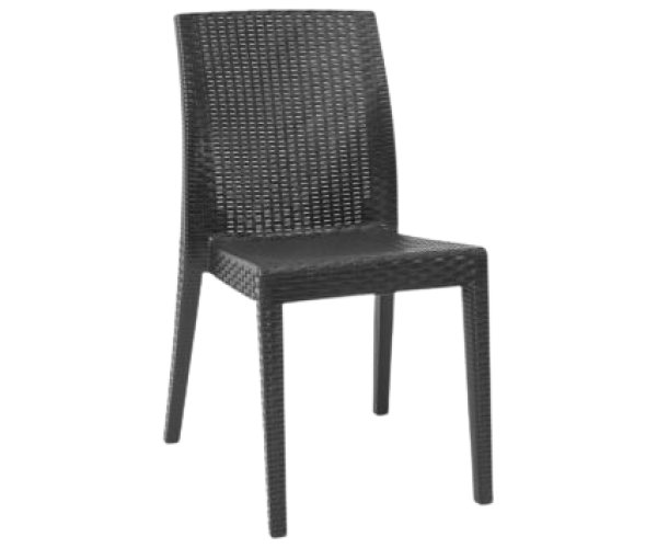 SIENA-C καρέκλα κήπου polypropylene ΑΝΘΡΑΚΙ, 41x53x86 SIENA-C καρέκλα κήπου polypropylene ΑΝΘΡΑΚΙ, 41x53x86