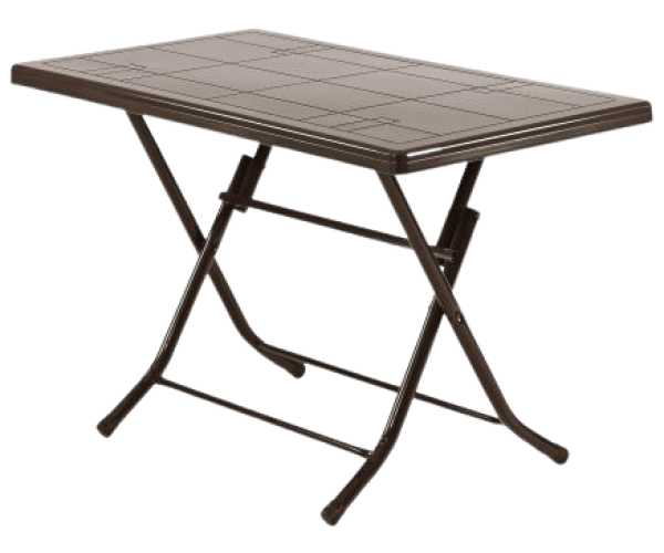 FOLDING TABLE τραπέζι κήπου μεταλλικό-πλαστικό ΚΑΦΕ, 68x118xh75