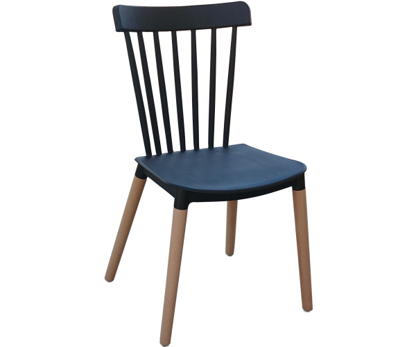 LOOK-PP καρέκλα polypropylene ΜΑΥΡΟ, 43x53x83 LOOK-PP καρέκλα polypropylene ΜΑΥΡΟ, 43x53x83