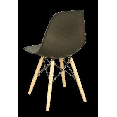 KEAMES-CH-PP-W καρέκλα polypropylene ΜΑΥΡΟ, 45x53x81