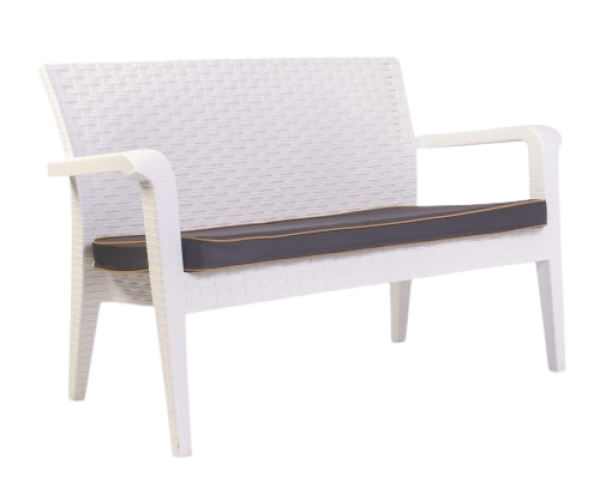 ALASKA-Κ καναπές κήπου polypropylene ΛΕΥΚΟ, 125x62x81 ALASKA-Κ καναπές κήπου polypropylene ΛΕΥΚΟ, 125x62x81