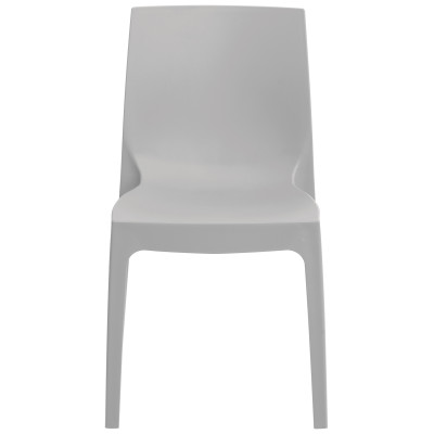 ROME καρέκλα polypropylene ματ GREY PEARL (γκρι αν), 54x52x81