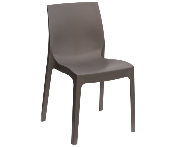 ROME καρέκλα polypropylene ματ ΜΟΚΑ (καφέ), 54x52x81 ROME καρέκλα polypropylene ματ ΜΟΚΑ (καφέ), 54x52x81