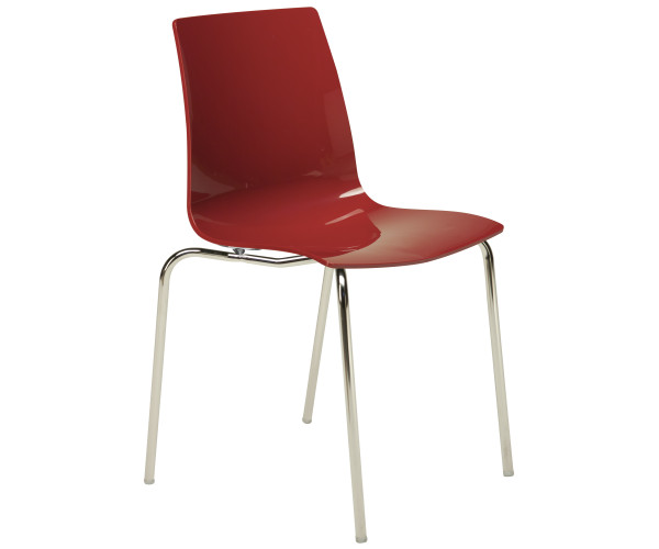 LOLLIPOP-4P καρέκλα polycarbonate gloss ΜΠΟΡΝΤΩ, 42x46x87 LOLLIPOP-4P καρέκλα polycarbonate gloss ΜΠΟΡΝΤΩ, 42x46x87