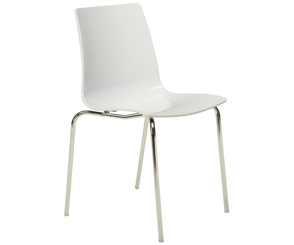 LOLLIPOP-4P καρέκλα polycarbonate gloss ΛΕΥΚΟ, 42x46x87 LOLLIPOP-4P καρέκλα polycarbonate gloss ΛΕΥΚΟ, 42x46x87