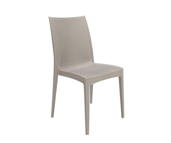 BISTROT-C καρέκλα κήπου polypropylene ΜΠΕΖ ΑΝΟΙΚΤΟ, 49x54xΗ89 BISTROT-C καρέκλα κήπου polypropylene ΜΠΕΖ ΑΝΟΙΚΤΟ, 49x54xΗ89