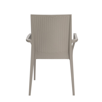 BISTROT-A πολυθρόνα κήπου polypropylene ΜΠΕΖ ΑΝΟΙΚΤΟ, 57x54xΗ89