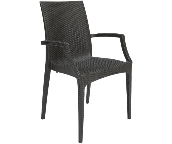 BISTROT-A πολυθρόνα κήπου polypropylene ΜΟΚΑ, 57x54xΗ89 BISTROT-A πολυθρόνα κήπου polypropylene ΜΟΚΑ, 57x54xΗ89