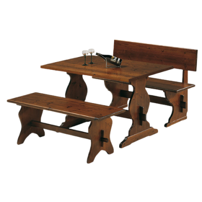 PIZERIA BENCH πάγκος εξοπλισμού ξύλινoς ΚΑΡΥΔΙ, 130xH48