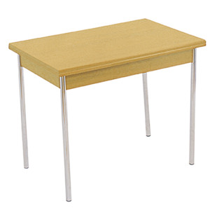 ESSEN τραπέζι χρωμίου με ξύλο ΧΡΩΜΑ ΕΠΙΛΟΓΗΣ, 70x110(+30+30)xH75