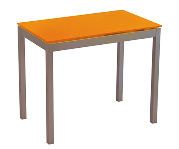 WIN-4775V τραπέζι σατινέ με τζάμι ΧΡΩΜΑ ΕΠΙΛΟΓΗΣ, 70x110(+40)xH75