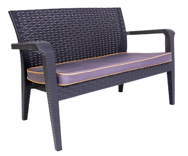ALASKA-Κ καναπές κήπου polypropylene ΑΝΘΡΑΚΙ, 125x62x81 ALASKA-Κ καναπές κήπου polypropylene ΑΝΘΡΑΚΙ, 125x62x81