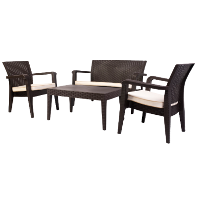 ALASKA-SET σετ κήπου polypropylene ΚΑΦΕ, 71x60x81+127x60x81+90x55x45