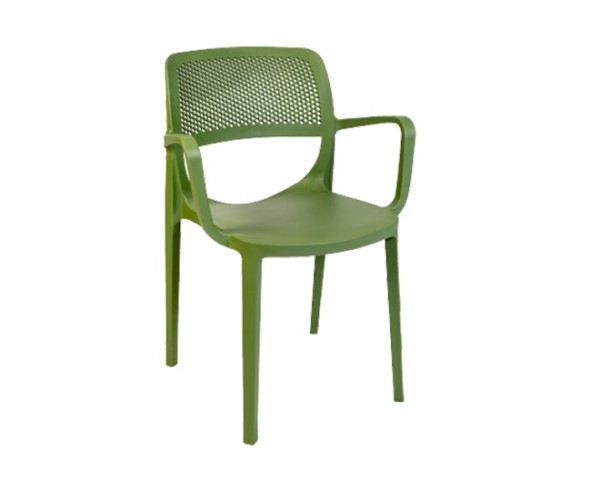 MILA-XL πολυθρόνα polypropylene ΠΡΑΣΙΝΟ, 64x64x85 MILA-XL πολυθρόνα polypropylene ΠΡΑΣΙΝΟ, 64x64x85