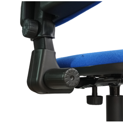 SU-690B-STOOL σκαμπό τροχήλατο σχεδιαστηρίου κάθισμα ΥΦΑΣΜΑ ΜΑΥΡΟ, 46x56xΗ110/135