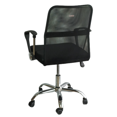 HC-B17Α πολυθρόνα γραφείου ύφασμα mesh ΜΑΥΡΗ, 61x51x93/103