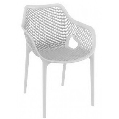 PC-047A πολυθρόνα polypropylene ΛΕΥΚΗ, 57x60x81