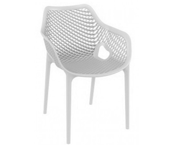 PC-047A πολυθρόνα polypropylene ΛΕΥΚΗ, 57x60x81