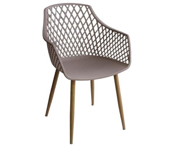 RIVIERA πολυθρόνα polypropylene ΜΟΚΑ, 57x55x84 RIVIERA πολυθρόνα polypropylene ΜΟΚΑ, 57x55x84
