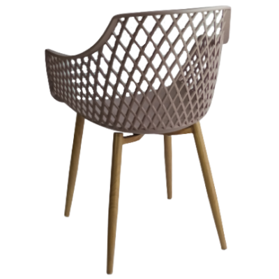 RIVIERA πολυθρόνα polypropylene ΜΟΚΑ, 57x55x84