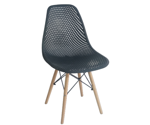 KEAMES-HOLES καρέκλα polypropylene ΜΑΥΡΟ, 45x53xH81 KEAMES-HOLES καρέκλα polypropylene ΜΑΥΡΟ, 45x53xH81