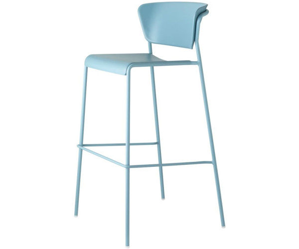 LISA-2867 σκαμπό ψηλό μεταλλικό tp ΓΑΛΑΖΙΟ, 52x50xH76/98 LISA-2867 σκαμπό ψηλό μεταλλικό tp ΓΑΛΑΖΙΟ, 52x50xH76/98