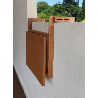 BALCONY τραπεζάκι κρεμαστό ξύλο meranti ΜΕΛΙ, 60x45xH55