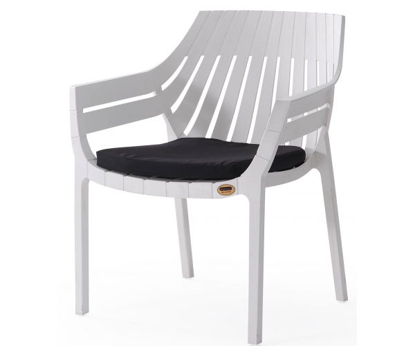 HILTON-P πολυθρόνα κήπου polypropylene ΛΕΥΚΟ, 70x66xH82 HILTON-P πολυθρόνα κήπου polypropylene ΛΕΥΚΟ, 70x66xH82