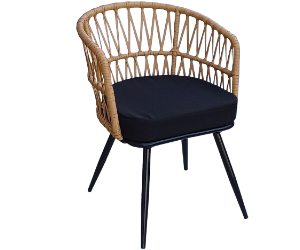 SRILANKA πολυθρόνα μεταλλική wicker ΦΥΣΙΚΟ με ΜΑΞΙΛΑΡΙ / 61x55xH80 SRILANKA πολυθρόνα μεταλλική wicker ΦΥΣΙΚΟ με ΜΑΞΙΛΑΡΙ / 61x55xH80