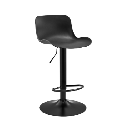 MORE σκαμπό ρυθμιζόμενo μέταλλο-polypropylene ΜΑΥΡΟ / 43x35x75/104
