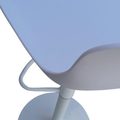 MORE σκαμπό ρυθμιζόμενo μέταλλο-polypropylene ΛΕΥΚΟ / 43x35x75/104