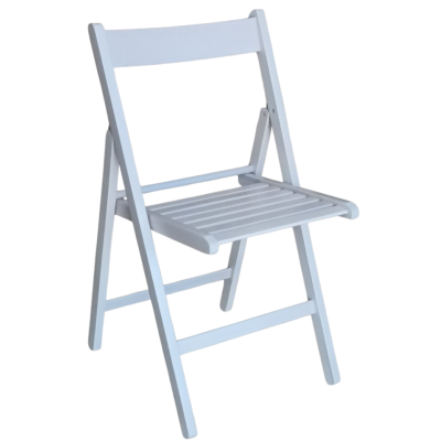 01-BAS καρέκλα πτυσσόμενη ξύλινη WHITE WASH / 43x47xH79