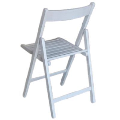 01-BAS καρέκλα πτυσσόμενη ξύλινη WHITE WASH / 43x47xH79